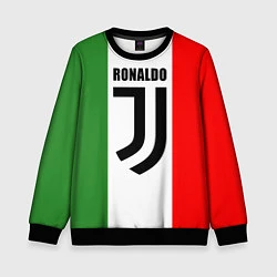 Свитшот детский Ronaldo Juve Italy, цвет: 3D-черный