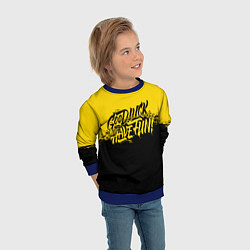 Свитшот детский GLHF: Yellow Style, цвет: 3D-синий — фото 2