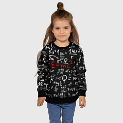 Свитшот детский E=mc2: Black Style, цвет: 3D-черный — фото 2