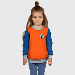 Свитшот детский DBZ: Goku Kanji Emblem, цвет: 3D-меланж — фото 2