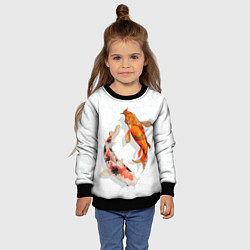 Свитшот детский Рыбы удачи, цвет: 3D-черный — фото 2