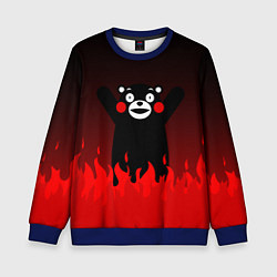 Свитшот детский Kumamon: Hell Flame, цвет: 3D-синий