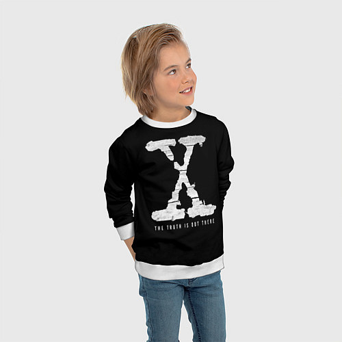 Детский свитшот The Truth Is Out There / 3D-Белый – фото 3