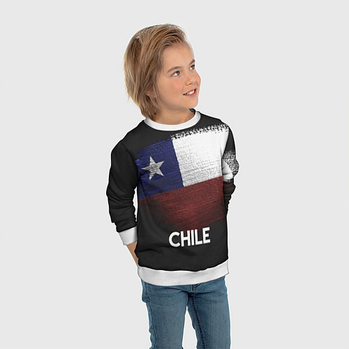 Детский свитшот Chile Style / 3D-Белый – фото 3