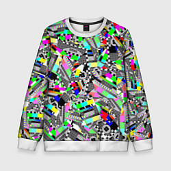 Свитшот детский Экран профилактики, цвет: 3D-белый