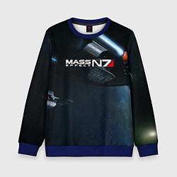 Свитшот детский Mass Effect N7, цвет: 3D-синий
