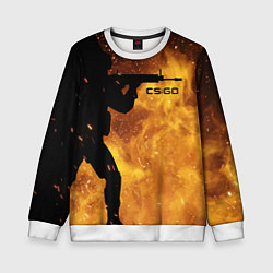 Свитшот детский CS:GO Dark Fire, цвет: 3D-белый