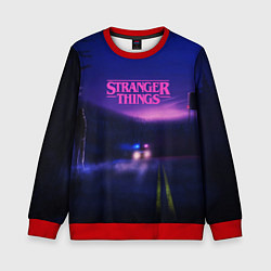 Свитшот детский Stranger Things: Neon Road, цвет: 3D-красный