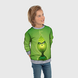Свитшот детский Гринч, цвет: 3D-меланж — фото 2