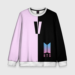 Свитшот детский BTS V, цвет: 3D-белый