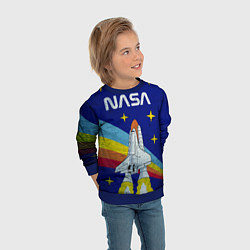 Свитшот детский NASA: Magic Space, цвет: 3D-синий — фото 2