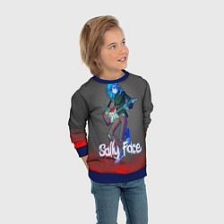 Свитшот детский Sally Face: Rock Star, цвет: 3D-синий — фото 2