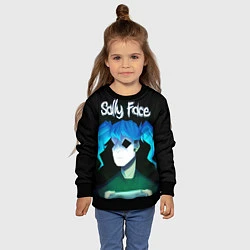 Свитшот детский Sally Face: Light Silhouette, цвет: 3D-черный — фото 2