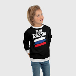Свитшот детский Team Russia, цвет: 3D-белый — фото 2