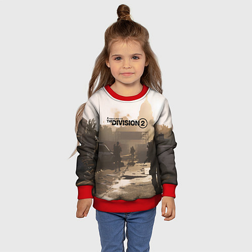 Детский свитшот Tom Clancy's The Division / 3D-Красный – фото 4