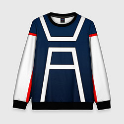 Свитшот детский Моя геройская академия -КОСТЮМ, цвет: 3D-черный