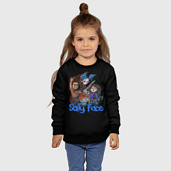 Свитшот детский Sally Face: Rock Band, цвет: 3D-черный — фото 2