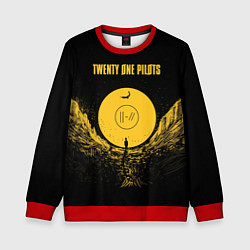 Свитшот детский Twenty One Pilots: Yellow Moon, цвет: 3D-красный