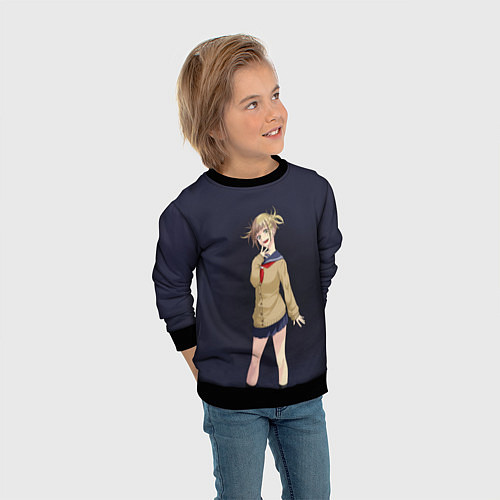 Детский свитшот My Hero Academia Himiko Toga / 3D-Черный – фото 3