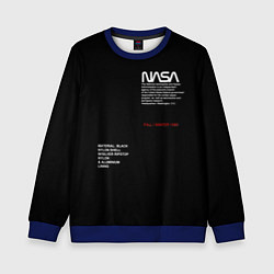 Свитшот детский NASA, цвет: 3D-синий