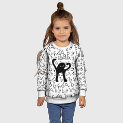 Свитшот детский ЪУЪ СЪУКА, цвет: 3D-белый — фото 2