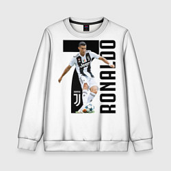 Свитшот детский Ronaldo the best, цвет: 3D-белый