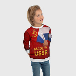 Свитшот детский MADE IN USSR, цвет: 3D-белый — фото 2