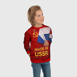 Свитшот детский MADE IN USSR, цвет: 3D-красный — фото 2
