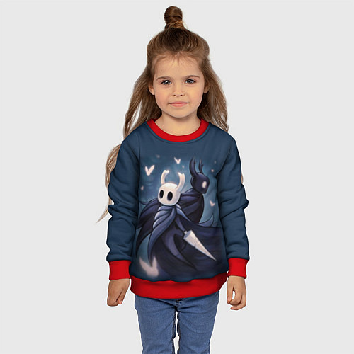 Детский свитшот Hollow Knight / 3D-Красный – фото 4