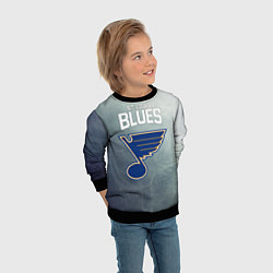 Свитшот детский St Louis Blues, цвет: 3D-черный — фото 2