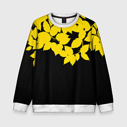 Детский свитшот Желтые Листья - Минимализм