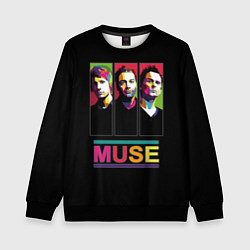 Свитшот детский Muse pop-art, цвет: 3D-черный