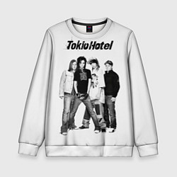 Свитшот детский Tokio Hotel pop rock band, цвет: 3D-белый