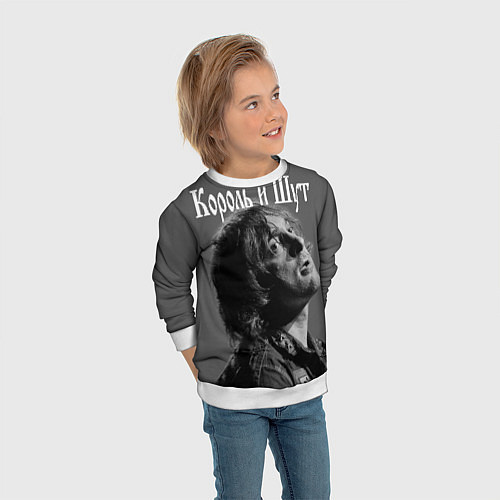 Детский свитшот Король и Шут / 3D-Белый – фото 3