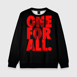 Свитшот детский Моя геройская академия, цвет: 3D-черный