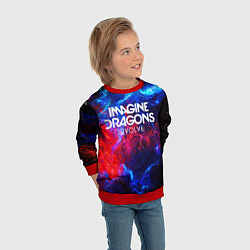 Свитшот детский IMAGINE DRAGONS, цвет: 3D-красный — фото 2