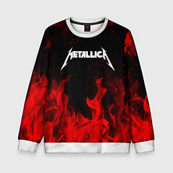 Свитшот детский METALLICA НА СПИНЕ, цвет: 3D-белый