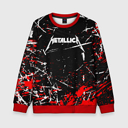 Свитшот детский METALLICA, цвет: 3D-красный