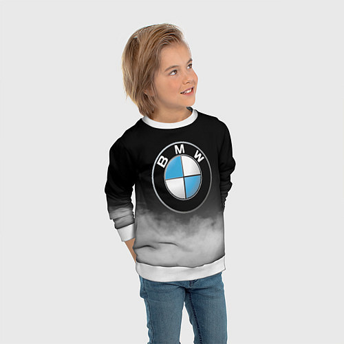 Детский свитшот BMW / 3D-Белый – фото 3