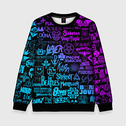 Детский свитшот ЛОГОТИПЫ РОК ГРУПП