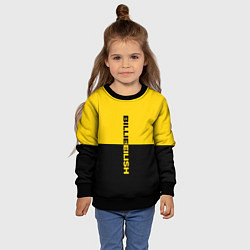 Свитшот детский BILLIE EILISH: Yellow & Black, цвет: 3D-черный — фото 2