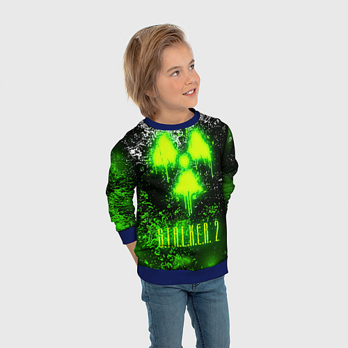 Детский свитшот S T A L K E R 2 / 3D-Синий – фото 3