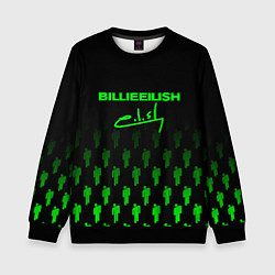 Детский свитшот Billie Eilish: Green & Black Autograph