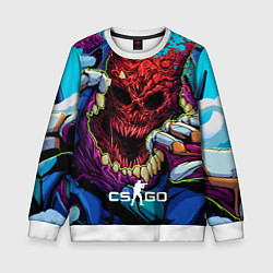 Свитшот детский CS GO monster, цвет: 3D-белый