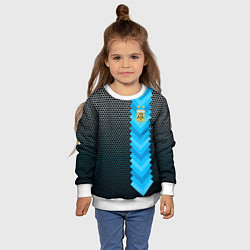 Свитшот детский Аргентина форма, цвет: 3D-белый — фото 2
