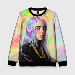 Свитшот детский Billie Eilish, цвет: 3D-черный