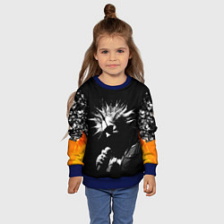 Свитшот детский Король и Шут Анархия спина, цвет: 3D-синий — фото 2