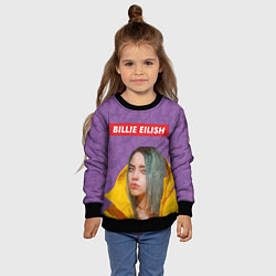 Свитшот детский Billie Eilish, цвет: 3D-черный — фото 2