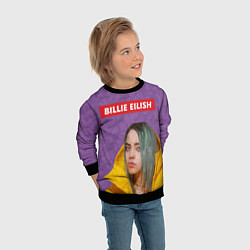 Свитшот детский Billie Eilish, цвет: 3D-черный — фото 2