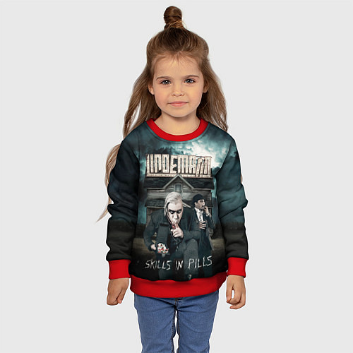 Детский свитшот LINDEMANN: Skills in Pills / 3D-Красный – фото 4